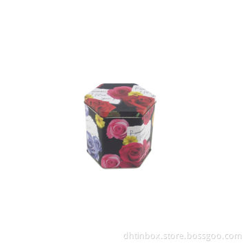 hexagonal tin, hexagon box, hexagon case